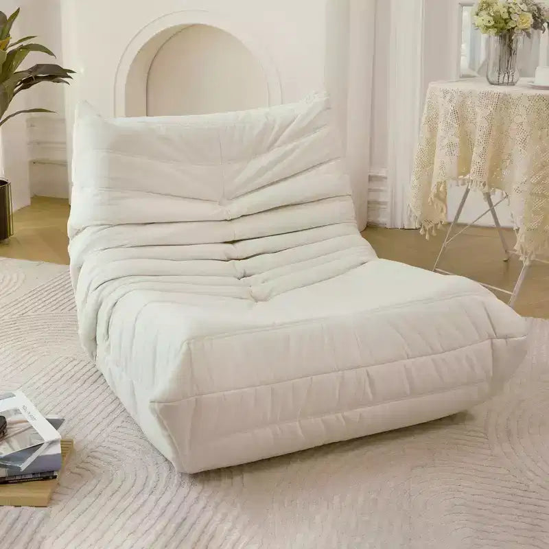 Grand pouf en mousse, sans installation, pour adultes, salon, appartement ou jeux