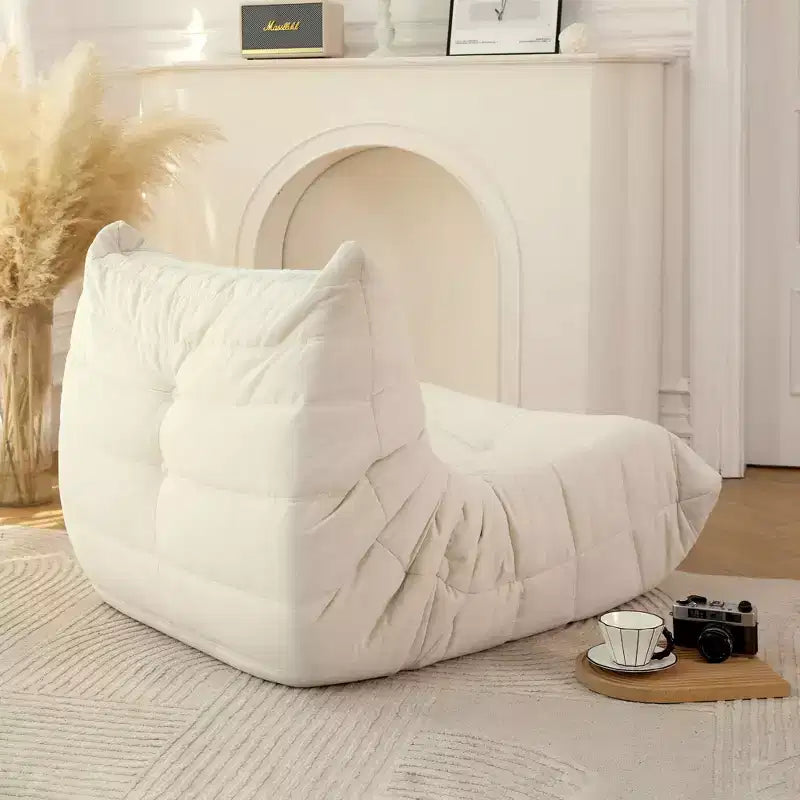 Grand pouf en mousse, sans installation, pour adultes, salon, appartement ou jeux