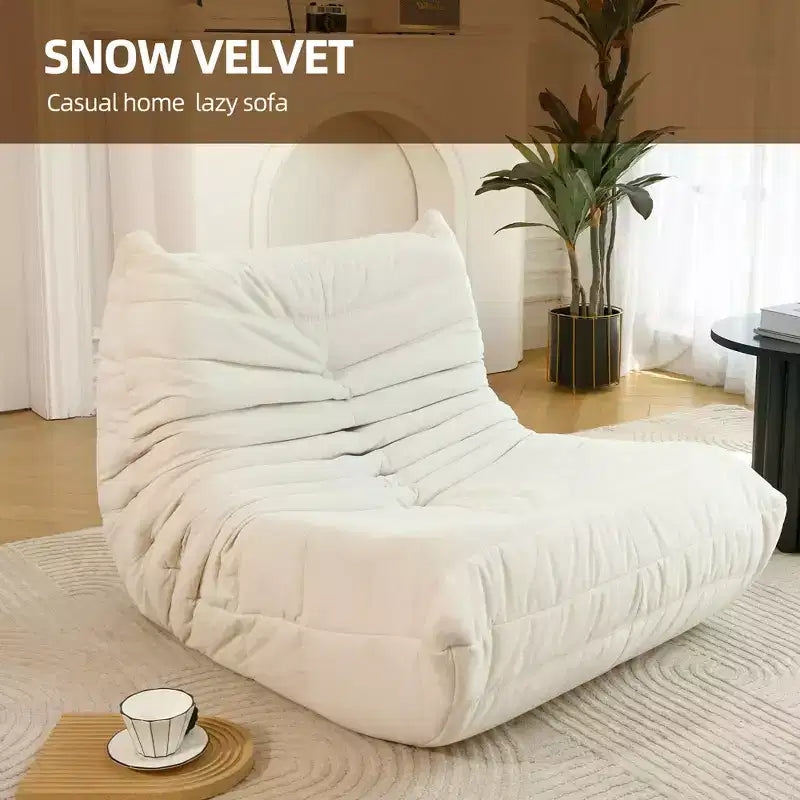 Grand pouf en mousse, sans installation, pour adultes, salon, appartement ou jeux
