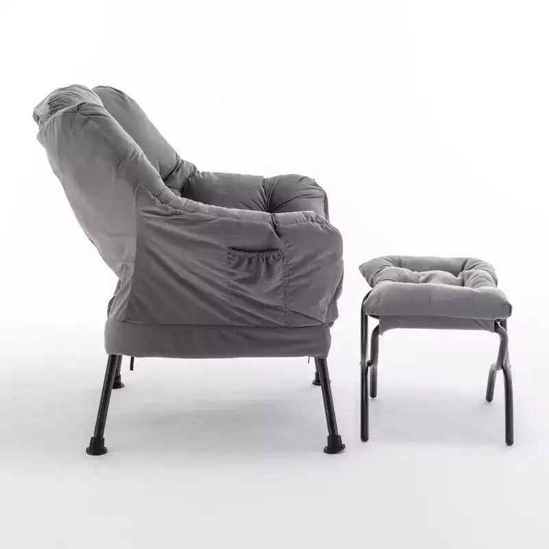 Fauteuil inclinable moderne avec ottomane et repose-pieds, chaise de loisirs confortable pour salons et aires de détente
