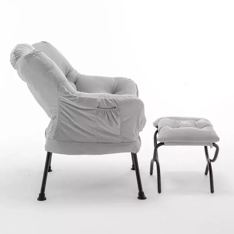 Fauteuil inclinable moderne avec ottomane et repose-pieds, chaise de loisirs confortable pour salons et aires de détente