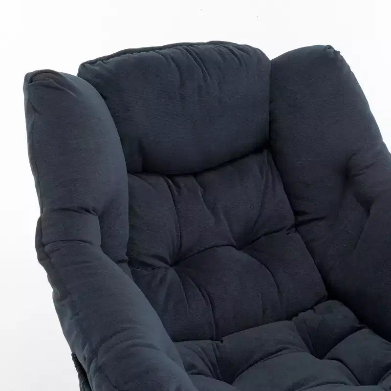 Fauteuil inclinable moderne avec ottomane et repose-pieds, chaise de loisirs confortable pour salons et aires de détente
