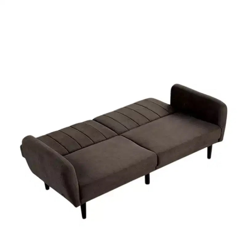 Futon pliable rétro avec dossier capitonné et assise confortable