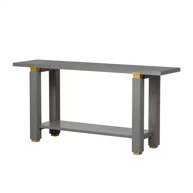 Console étroite grise pour couloir
