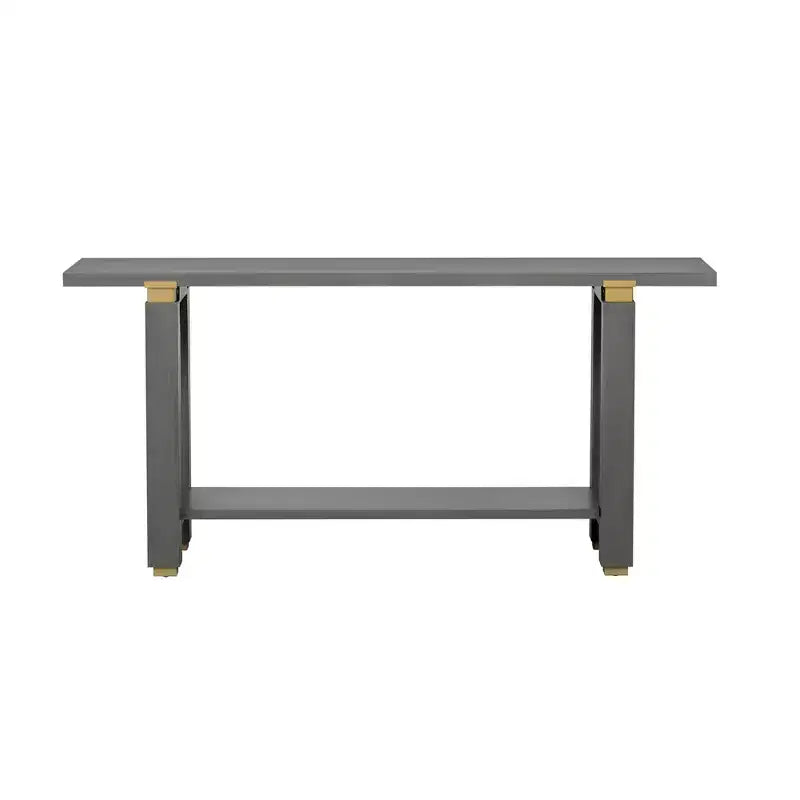 Console étroite grise pour couloir