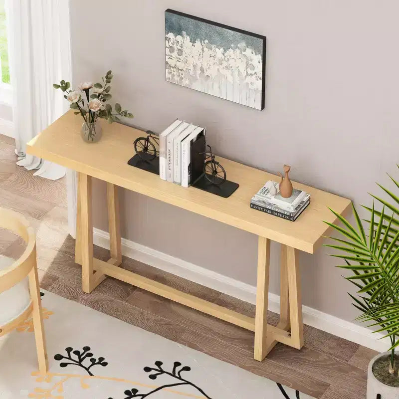 Console minimaliste épaisse avec pieds uniques