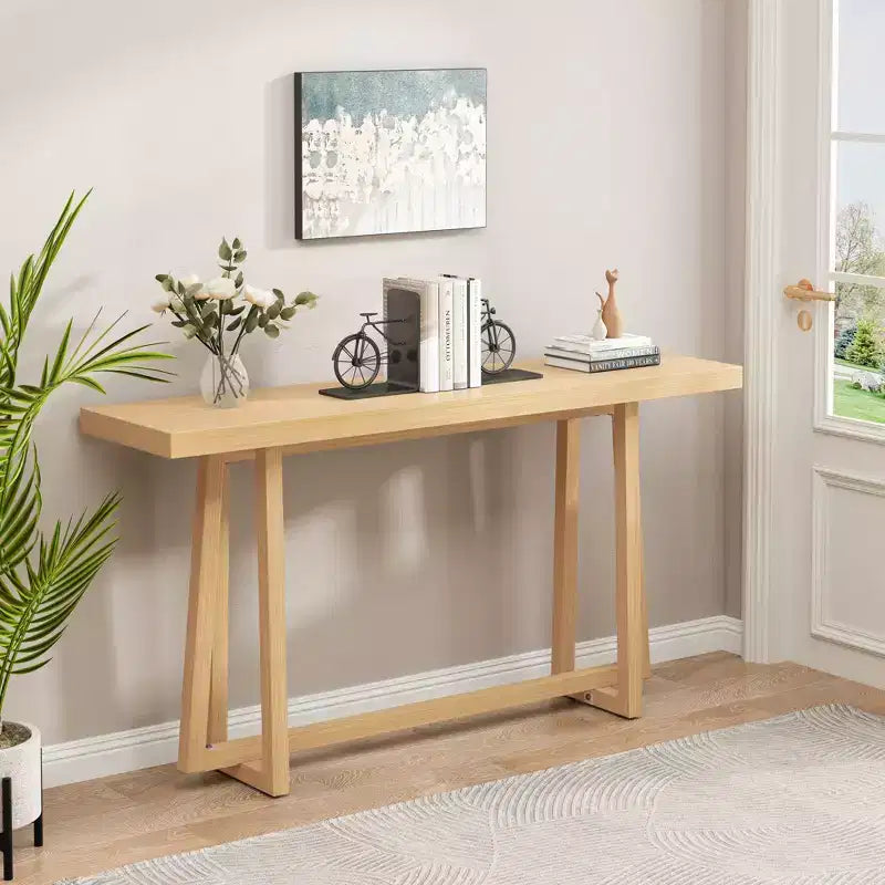 Console minimaliste épaisse avec pieds uniques