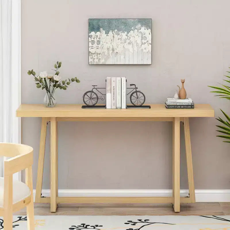 Console minimaliste épaisse avec pieds uniques