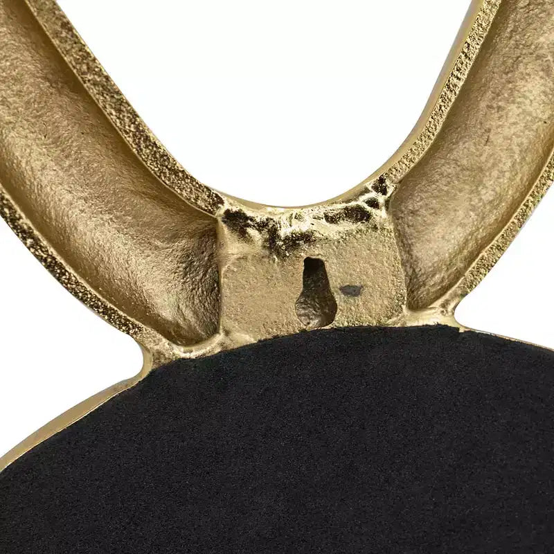 Miroir rond moderne 12,5 x 16 avec cadre en aluminium, décoration murale pour entrée, salon, couloir, doré