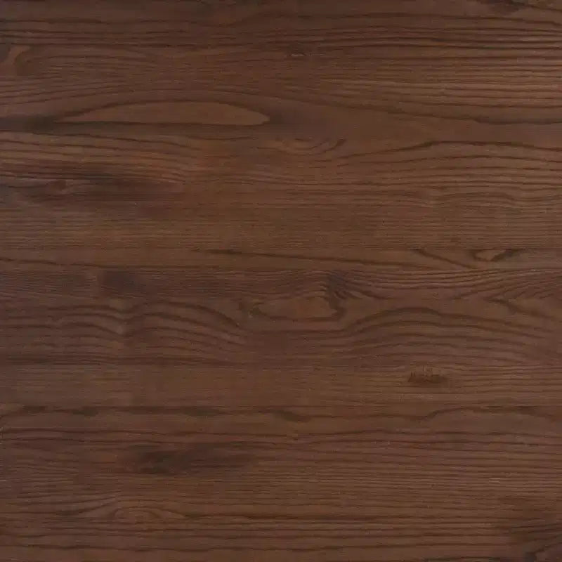 Table d'intérieur carrée en métal de 23,5 po avec plateau en bois rustique