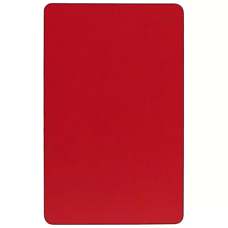 Table d'activités rectangulaire en stratifié HP de 61 cm (24 po) de largeur x 122 cm (48 po) de longueur – Pieds courts réglables en hauteur